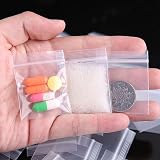 AMZJIMTOP 7x10cm 100 Small Ziplock Bags Clear Mini Grip Seal Resealable Pouches view 6