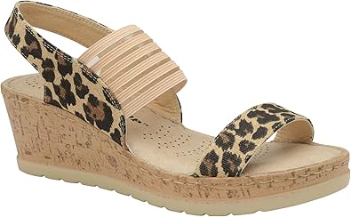 leopard print wedges amazon