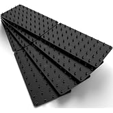 Medipaq Greatideas Non-Slip Mat and Rug Grippers - Stop Your Mats and Rugs from Slipping and Sliding! Black 4X Pack