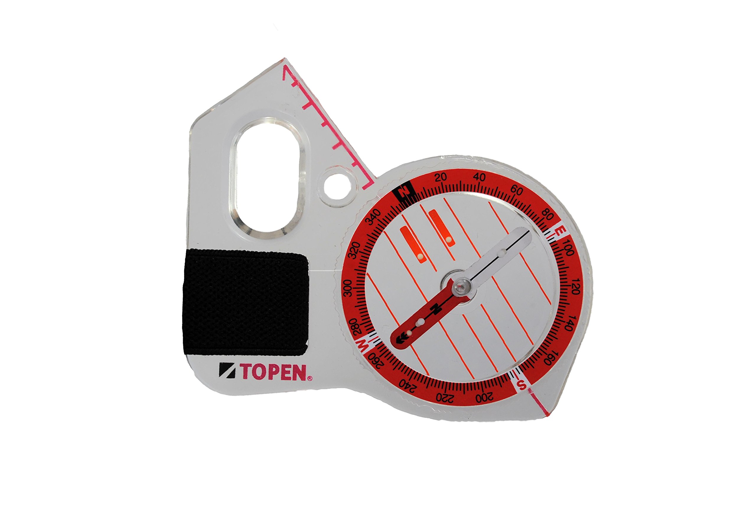 TOPEN Tack Compass Left to Right, Red, One Size