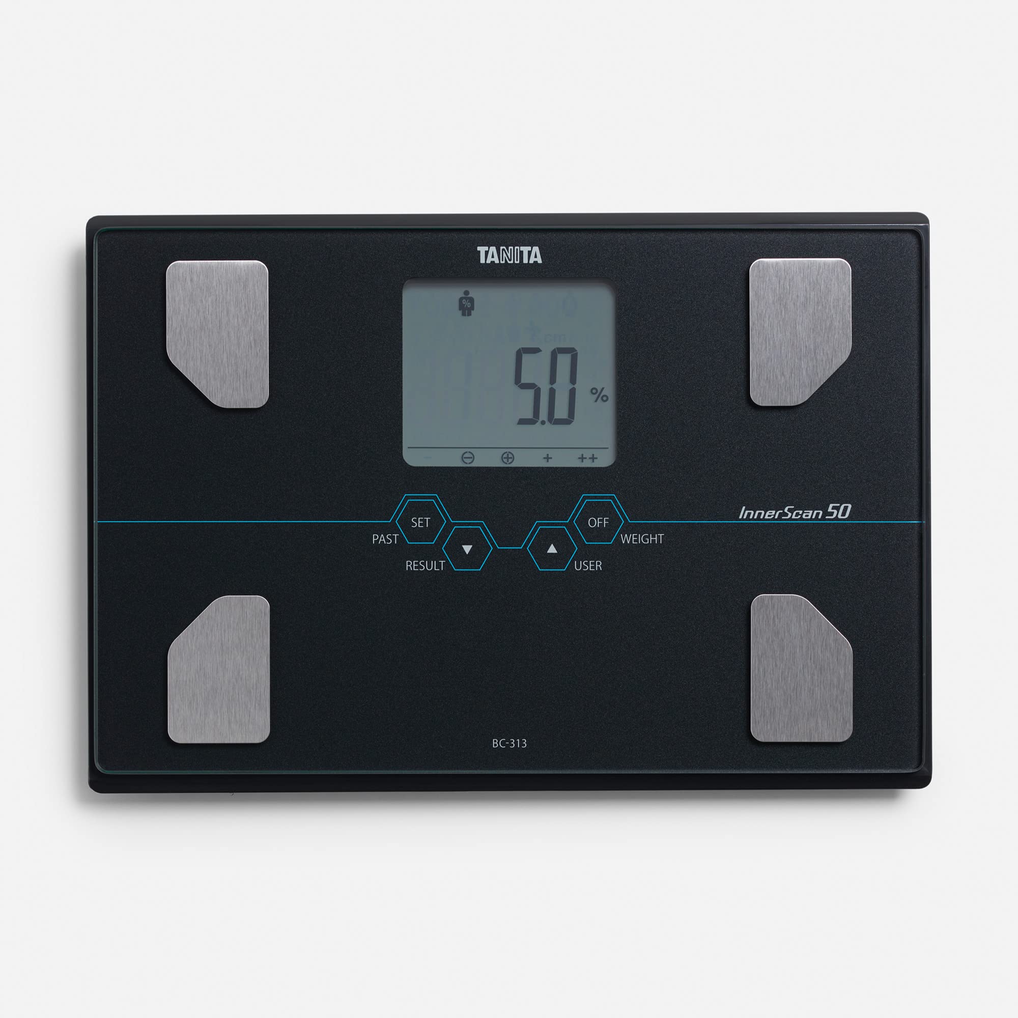 TANITA BC-313 Ultra-Accurate Design Body Composition Scale 10 Measurements Black