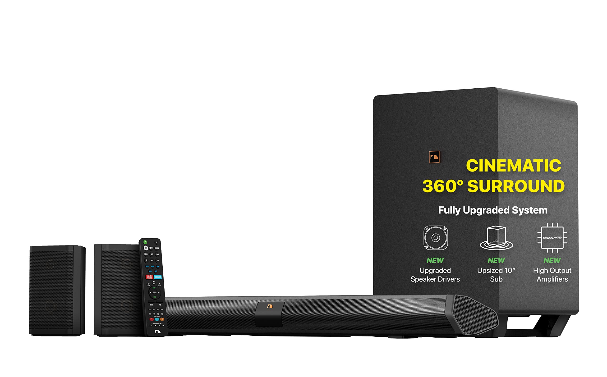 Nakamichi Shockwafe Pro Bluetooth 7.1.4 Channel Dolby Atmos/DTSX