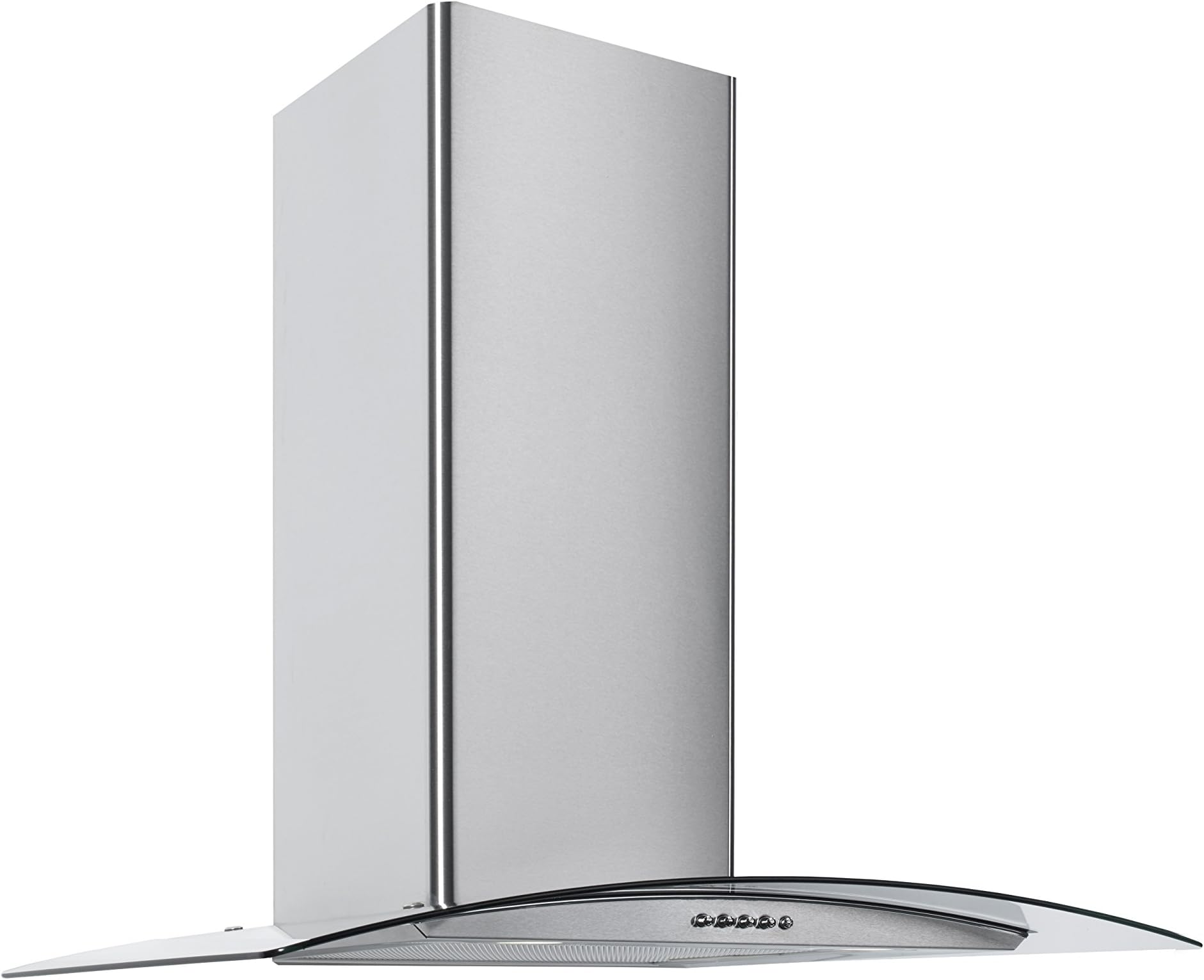 MyAppliances ART28369 60cm Curved Glass Chimney Cooker Hood Stainless Steel