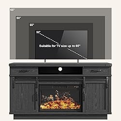 59'' Fireplace TV Stand with 3D Flame Electric