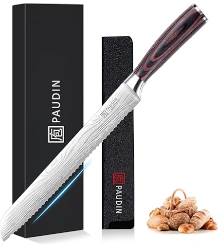 Amazon.com: PAUDIN Bread Knife 8
