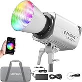 Godox LA300R RGB LED Video Light with Carry Bag, 330W 102000Lux@1M | Studio Bright Light, 1800K-10000K Bowens Mount RGB LED Light with 14 FX Effects 0-100% Dimming for Videoregraphy