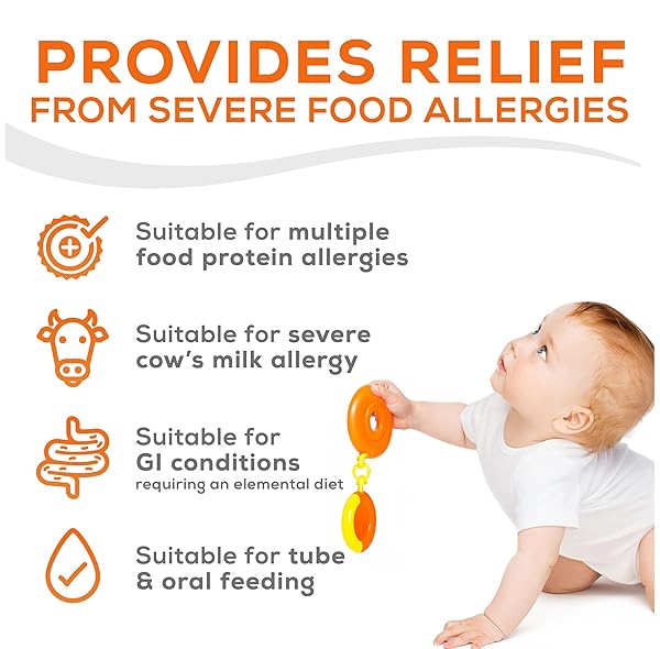 PURAMINO HYPOALLERGENIC INFANT DRINK, FOR SEVERE FOOD ALLERGIES, OMEGA-3 DHA, IRON, IMMUNE SUPPORT, POWDER CAN, 14.1 OZ