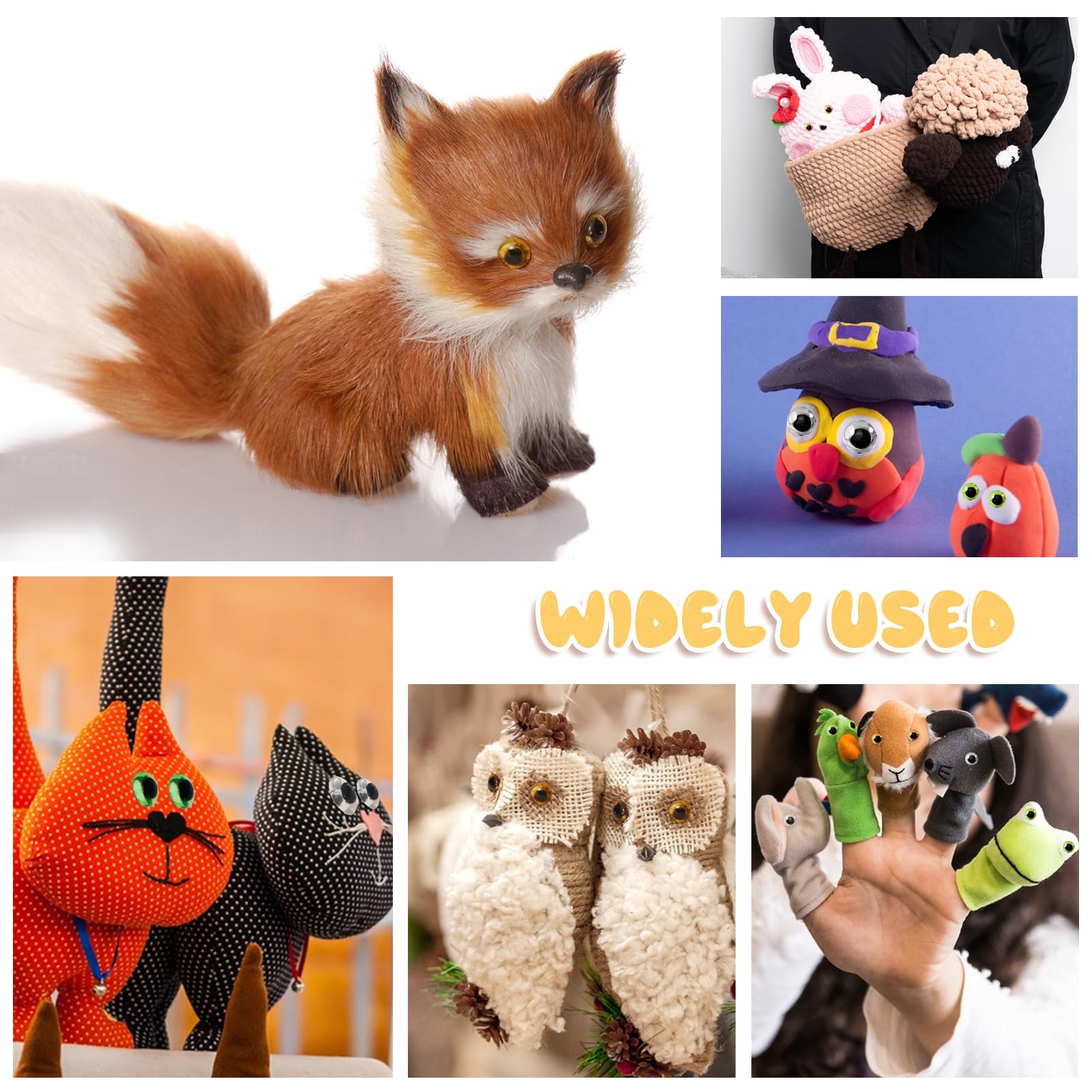 TOAOB 100pcs 4mm Glass Eyes Kits Mixed Colors for Crafts Needle Felting Bears Dolls Decoys Sewing