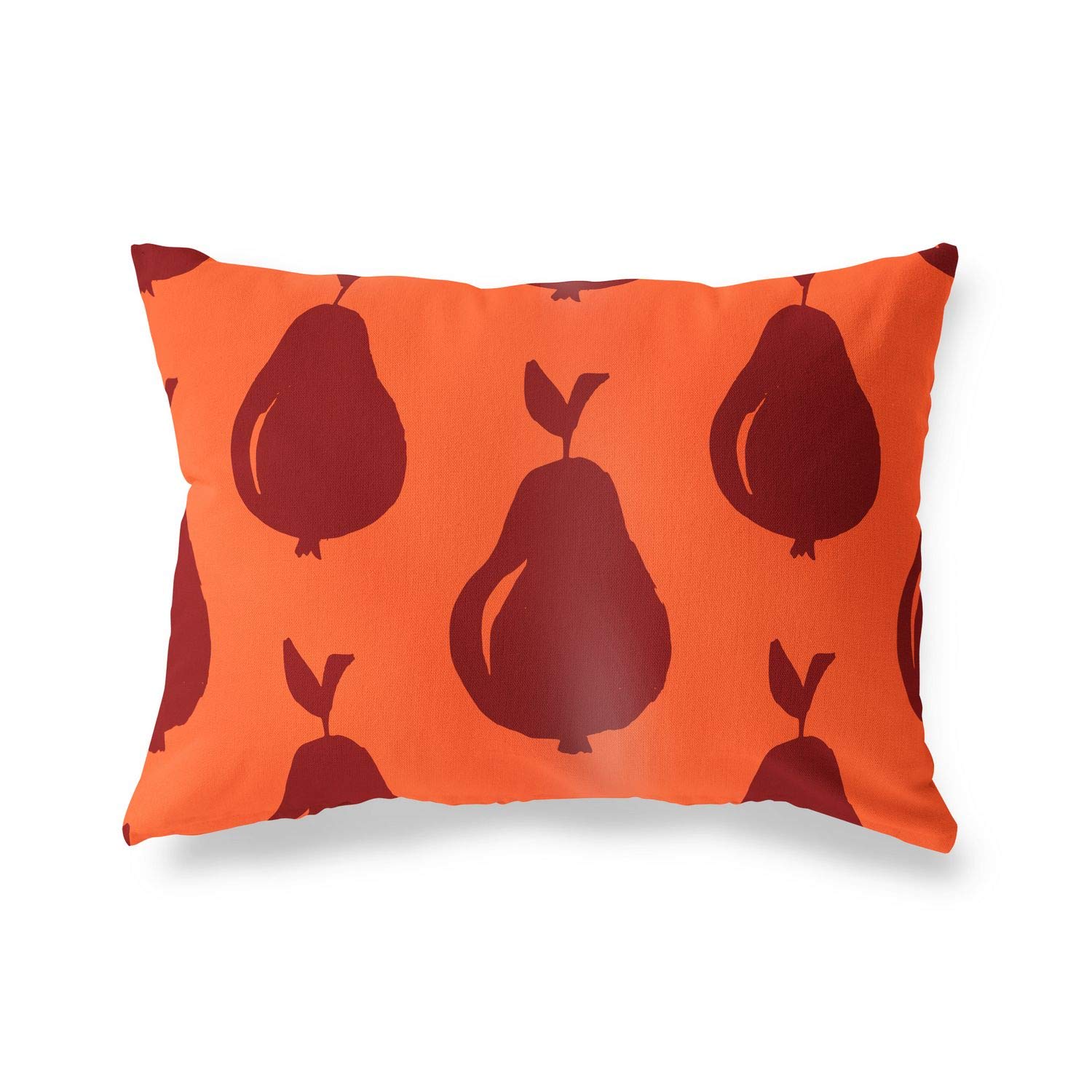 Bonamaison Decorative Cushion Cover Orange & Bordeux, Throw Pillow Covers, Home Decorative Pillowcases for Livingroom, Sofa, Bedroom, Size: 35x50 Cm - Designed and Manufactured in Turkey