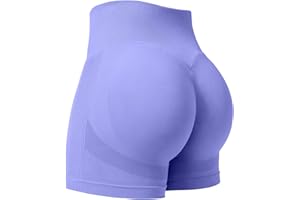 YEOREO Professional Women Workout Shorts 3.6" Scrunch Shorts Seamless High Waisted Contour Gym Yoga Biker Shorts