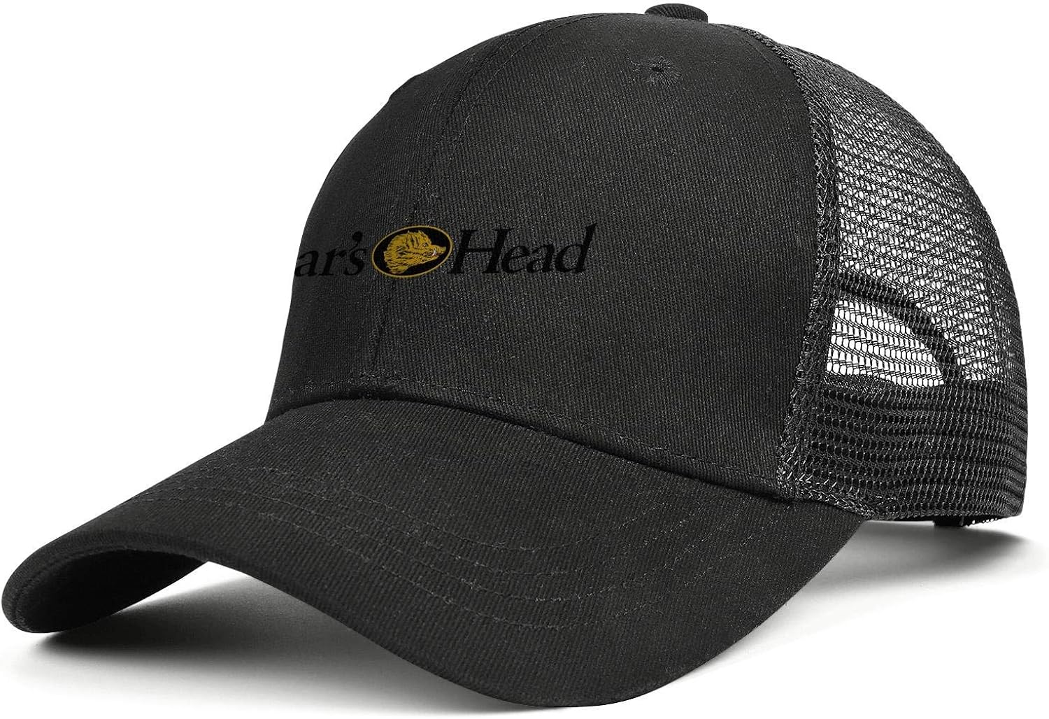 Mens Womens Running Trucker Hats BoarsHeadLogos Relaxed Mesh Back