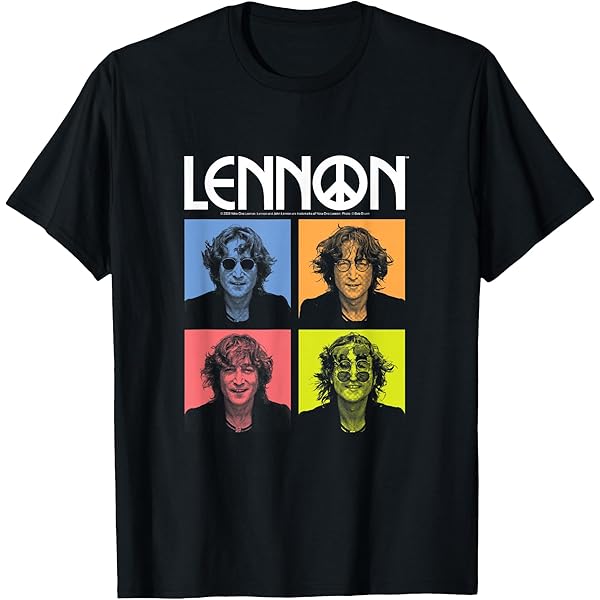 Amazon.com: John Lennon - Oversized Face T-Shirt : Clothing, Shoes