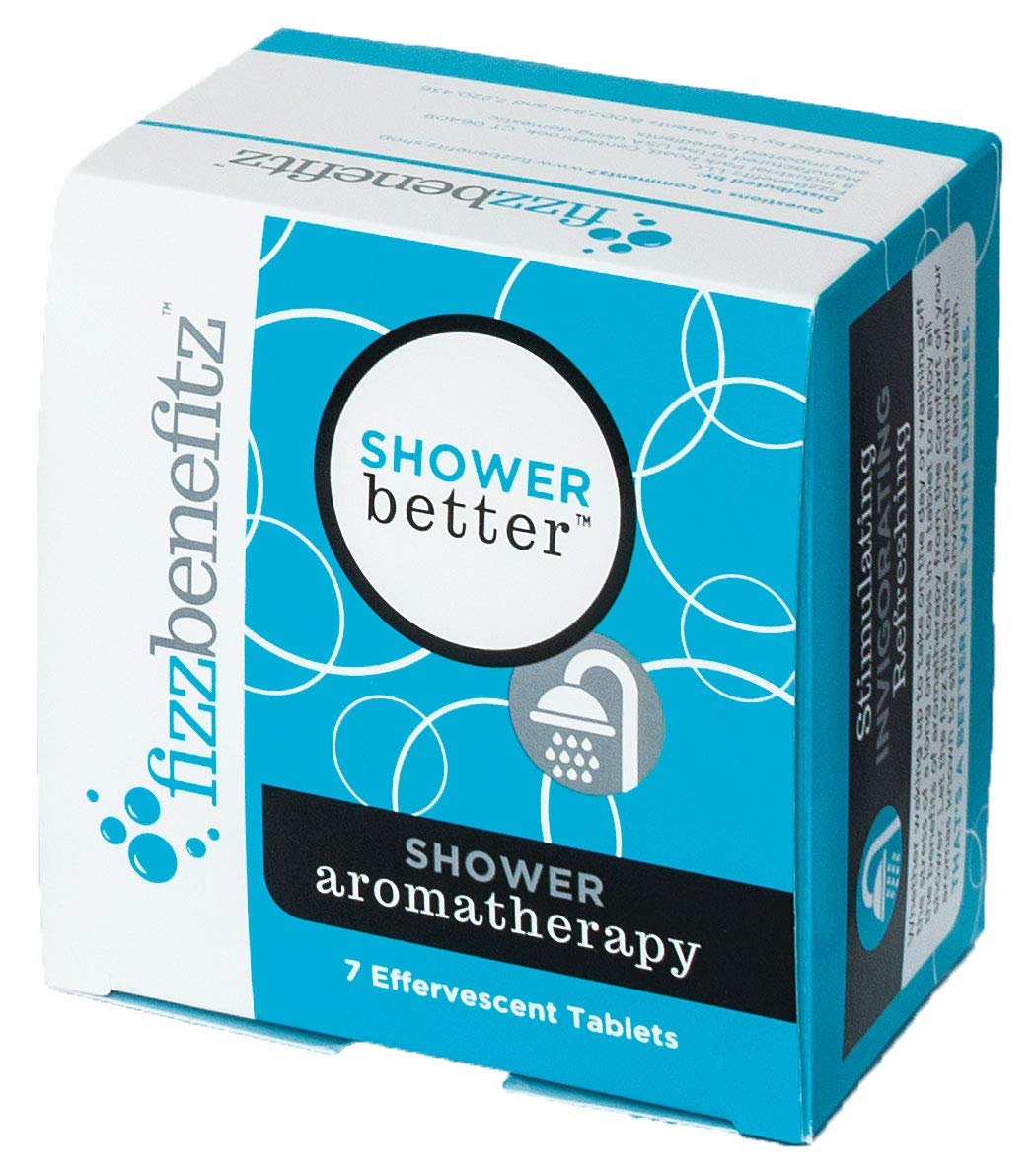 Fizzbenefitz Aromatherapy Shower Bombs - Uplifting Steamer Tablets Release Scents in Warm Water - Bath Bomb for the Shower Creates a Soothing Vapor - Vaporizing Soothers