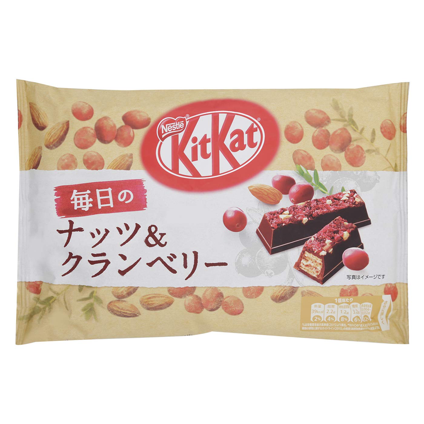 Nestlé Japan Kit Kat Daily Nuts & Cranberries 109g 1 bag Japan Import