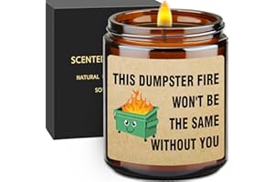 Sarcastic Farewell Gifts Candle - Going Away Gift for Coworker, Retirement Gifts, Funny Goodbye Gift for Friends, Boss, Colle