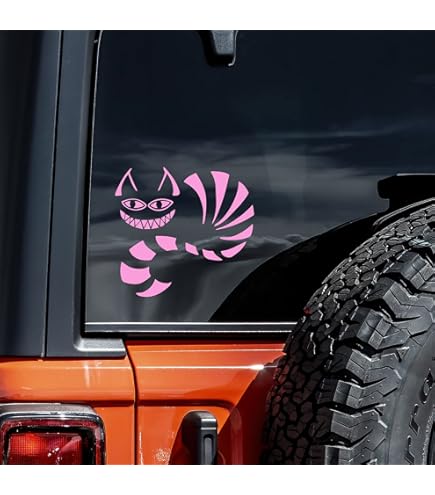 Amazon.com: Cheshire Cat Grin - Adhesivo de vinilo impermeable