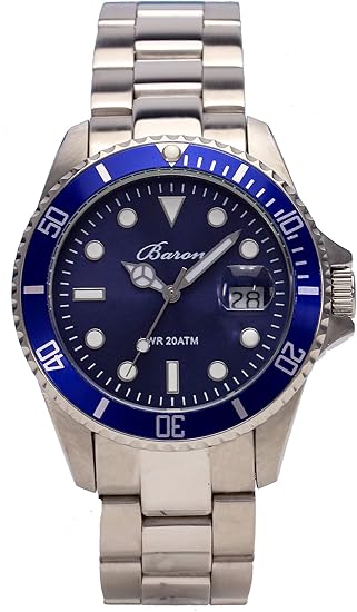 Amazon バロン Baron ダイバーズウォッチ アナログ表示 気圧防水 ブレスレットバンド ブルー Br Sr004bl Bl メンズ メンズ腕時計 腕時計 通販 Amazon バロン Baron ダイバーズウォッチ アナログ表示 気圧防水 ブレスレットバンド ブルー Br Sr004bl Bl メンズ メンズ腕時計 腕時計 通販