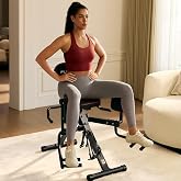 FED Fitness HA1 2-in-1 Hip Abductor and Adductor Machine, Glute &amp; Inner Thigh Workout Equipment for Home Gym, Leg Workout and Booty Builder with 6 Adjustable Resistance Bands and Dual Foot Bar, Black