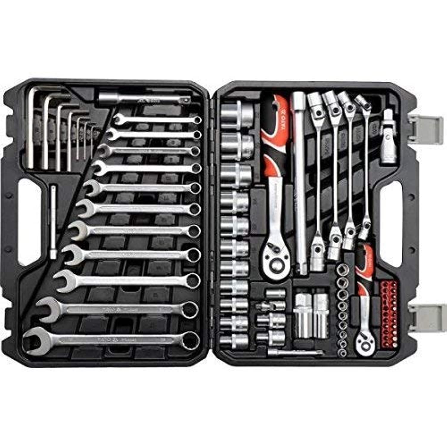 YATO YT-38781 - Socket Set 1/4 77pcs "and 1/2"