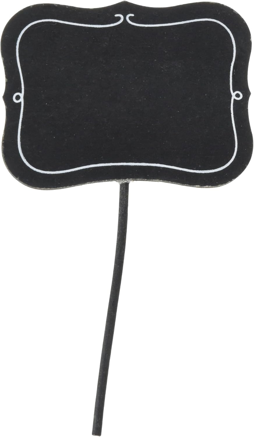 Multicraft Imports Chalkboard Table Sign 2.6 x 1.8-inch Bracket with White, Acrylic, Multicolour, 9.52x17.14x3.81 cm