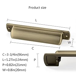 CABDM 2 Pack Cup Pulls 3-3/4"(96mm) Center to