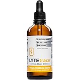 LyteLine Trace Mineral Drops 100ml x 200 Servings - Max-Absorption Ionic Natural Low Sodium Trace Minerals Concentrate to Balance the Body's pH - Non-GMO, Vegan, Kosher, and Keto Friendly