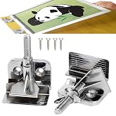 2PCS of Screen Printing Clamps Screen Frame Butterfly Hinge Clamp for Silk Screen Printing Frame Machine,for Fixing Screen Printing Mesh,Screen Printing Press DIY Tool Include 4 Screws