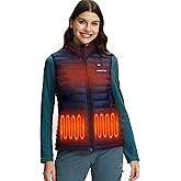 Pioneer Camp Heated Vest for Women Battery Pack Included, Rechargeable Electric Lightweight Quilted Heating Vests Winter