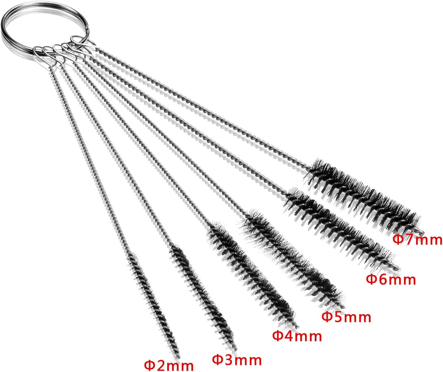 Frienda Carburetor Carbon Dirt Cleaner Tool Kit Including Nylon Tube Brush and Cleaning Needles (32): Automotive