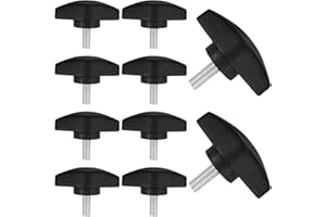 PRETYZOOM 10 Pcs Plastic Thumb Screw Clamping Tee Wing Knob Coarse Thread Mic Stand Parts for Adjustable