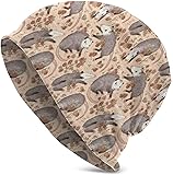 Fuevdvrri Opossum and Roses Mens Hat Cute Beanie