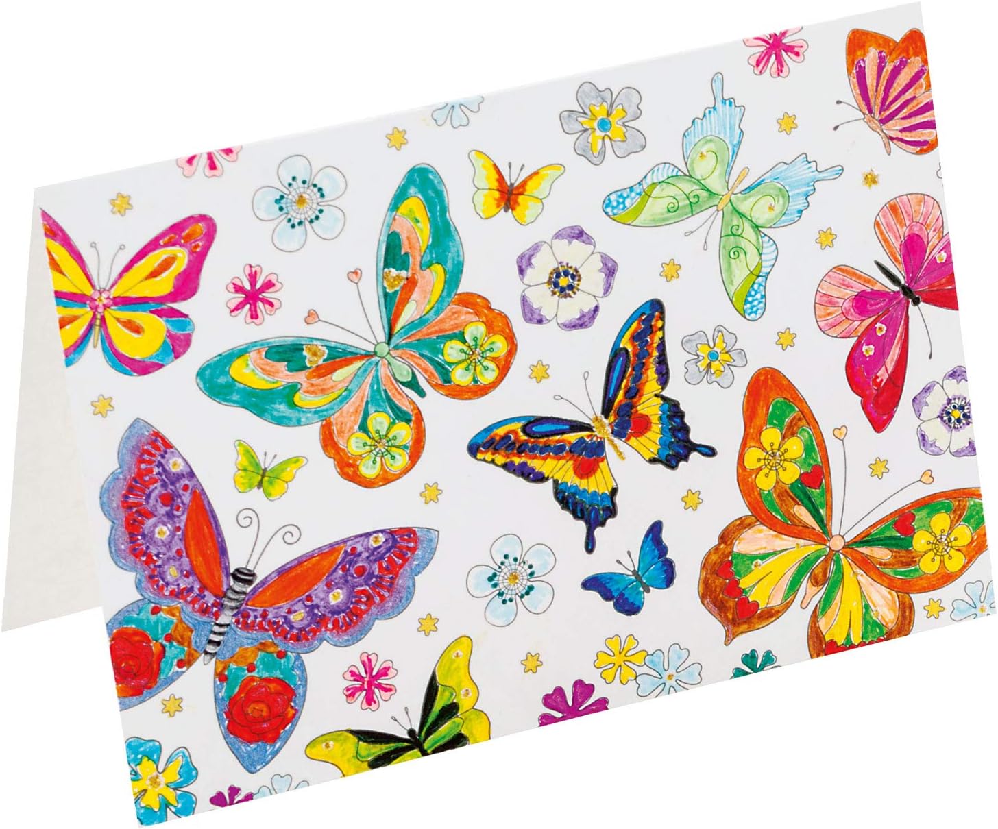 folia Design Colouring, air Dance, 4 envelopes, Ideal for Making Your own Birthday Invitation Cards, Multicoloured, 10,5 x 14,5 cm - Image 3