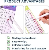 Prasacco Times Table Flash Cards 0-12 with 2 Dry Erase Markers Kit view 4