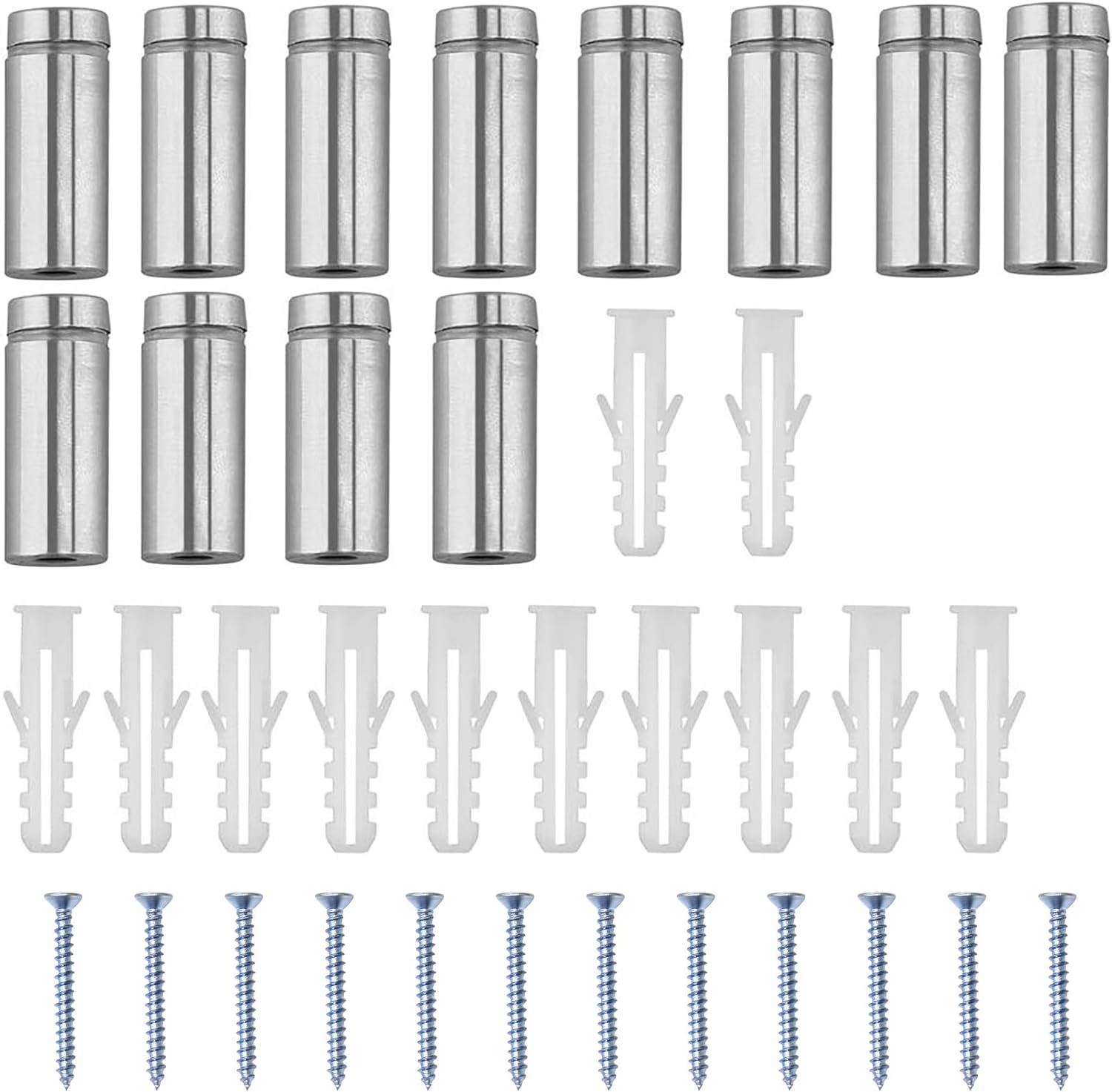Standoffs for Glass Sign Stainless Steel Standoff Holder Mounts