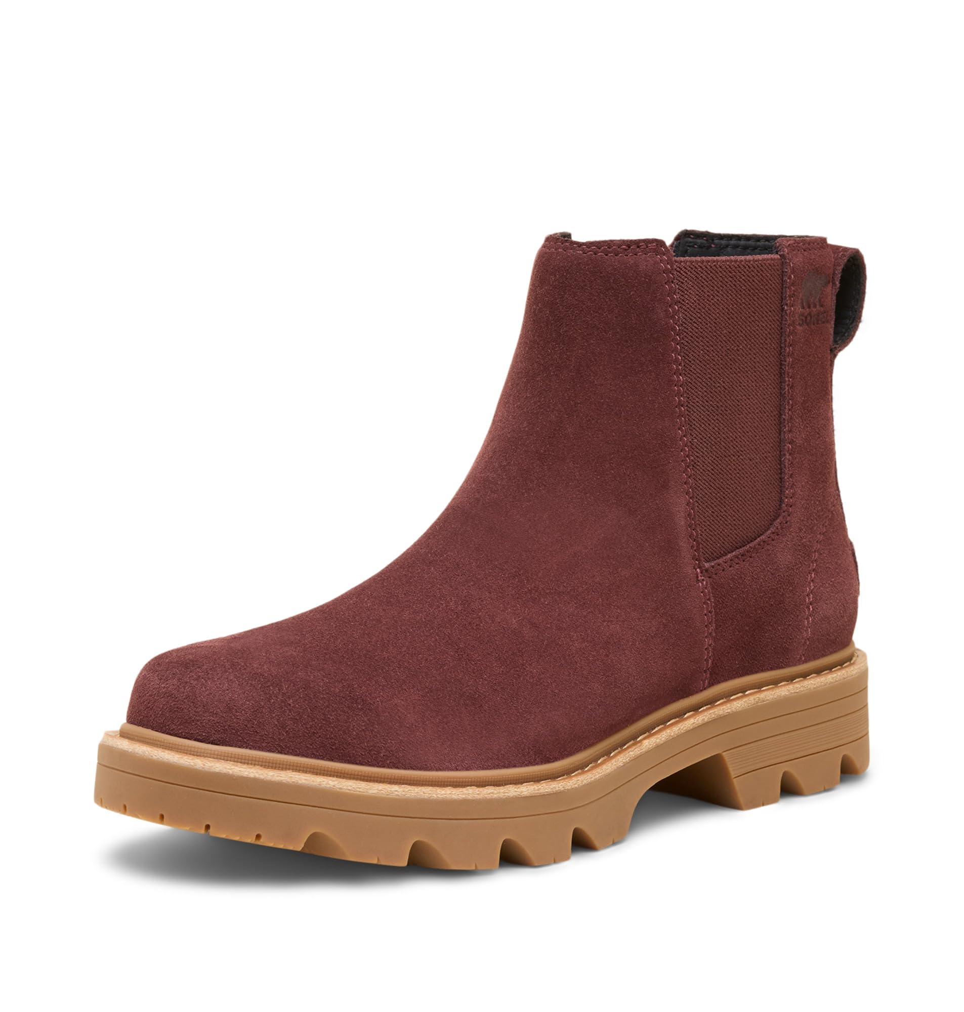 Sorel Women’s Revel RD Chelsea Waterproof Boot, Redwood/Gum 10, 7
