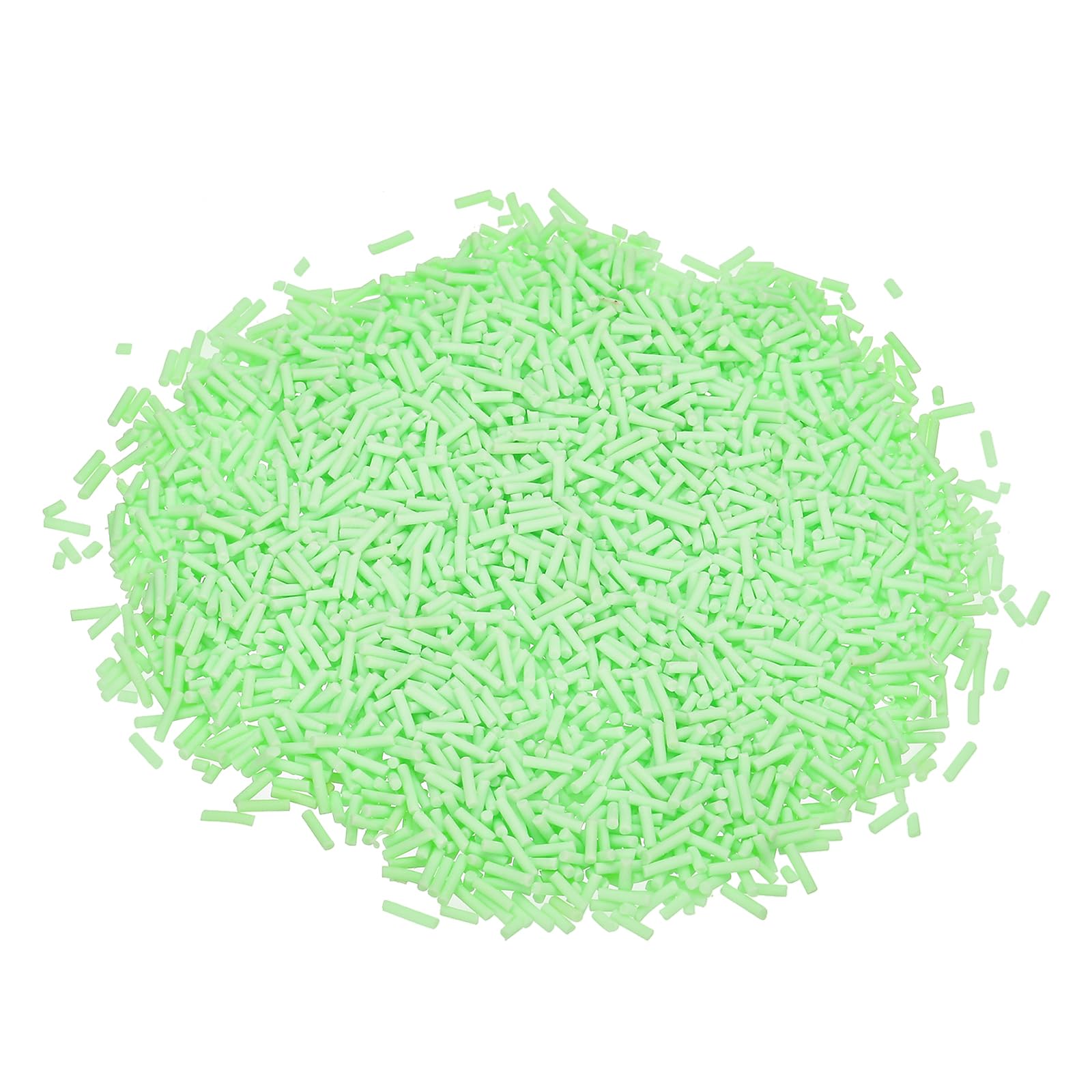 PATIKIL 100g Fake Sprinkles, Faux Sprinkles Clay Sprinkles Sugar granules for Nail Art DIY Crafts Cake Phone Case Resin Nail Art Slices Polymer Slices, Light Green