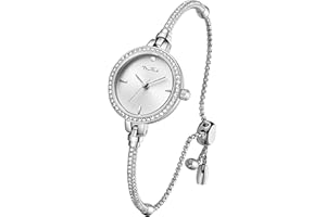 DIAOFENDI Rose Gold Petite Bracelet Watch for Women, Diamond Dress Analog Hexagonal Mini Women Watch Waterproof