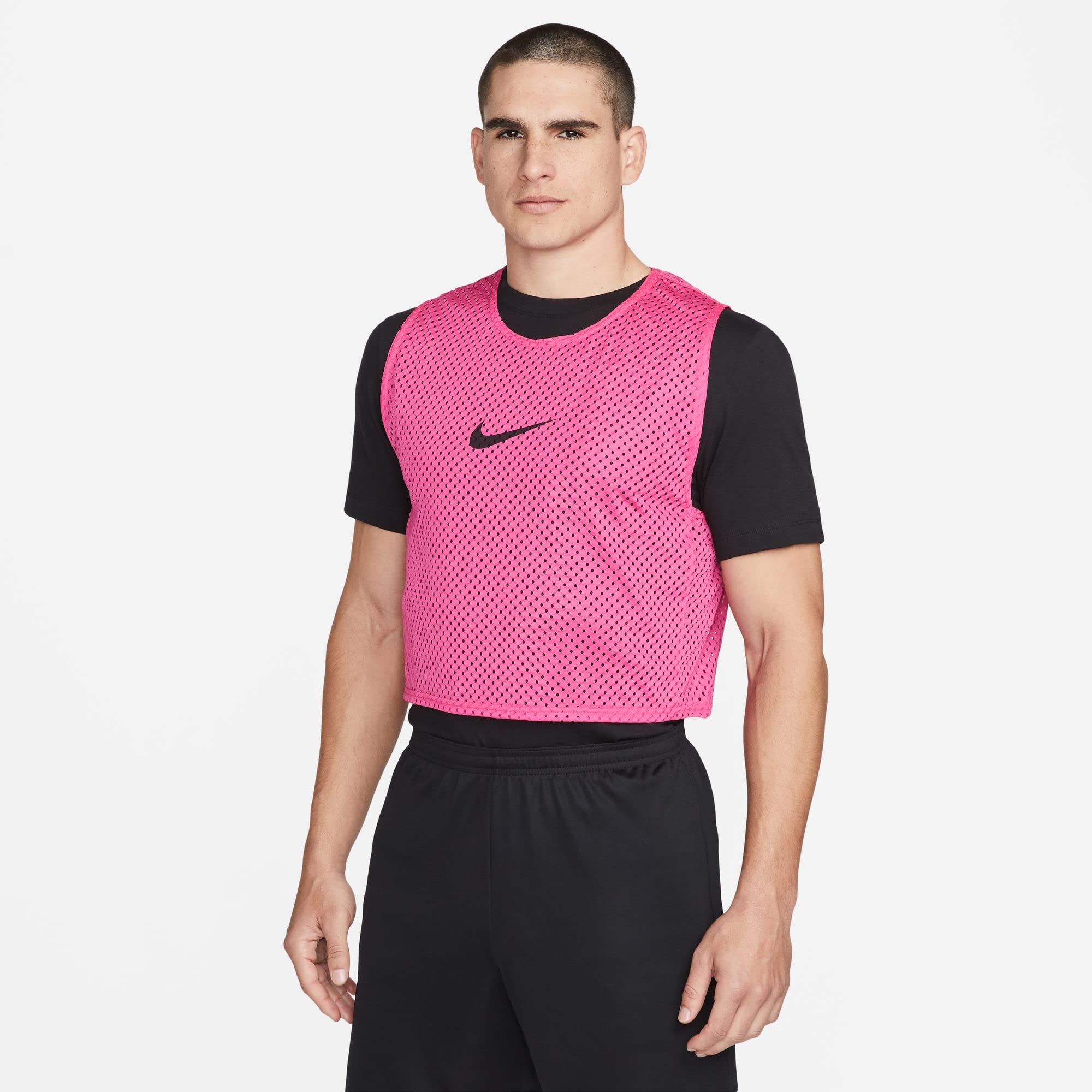 NIKE CW3845-616 U NK DF PARK20 BIB Vest Unisex Vivid Pink/(Black) Size L