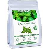 TEARELAE - Spearmint Tea Bags, 50 Count, Spearmint Leaves Herbal Tea | Cooling mint aroma, Non-GMO and caffeine-free, supports digestion and naturally freshens breath