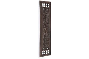 SKANDH Iron Rectangle Push Plate 12.1 X 3.1 X 2.2 Inch for Door (Antique Copper)