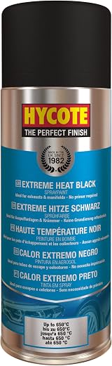 Hycote Extreme Heat VHT Car Engine Exhaust Spray Paint Black 400ml Fast Dry