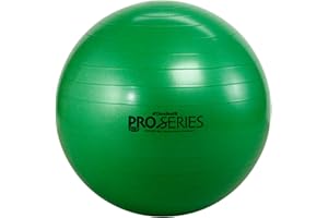TheraBand Exercise Ball, Professional Series Stability Ball with 75 cm Diameter for Athletes 6'2" to 6'8" Tall, Slow Deflate 