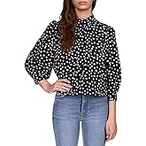 Sanctuary Women's Back to Popover Blouse (Woodblock, X-Large)