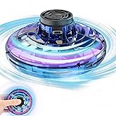 GoolRC Flying Spinner Mini UFO Drone Flying Fidget Spinner Hover Boomerang Fidget Spinner Hand Controlled Mini Drone for Teens Adults Indoor Outdoor Flying Toy