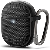 Spigen Classic Fit Designed for Google Pixel Buds Pro 2 (2024) and Pro 1 (2022) Case Cover with Keychain - Black