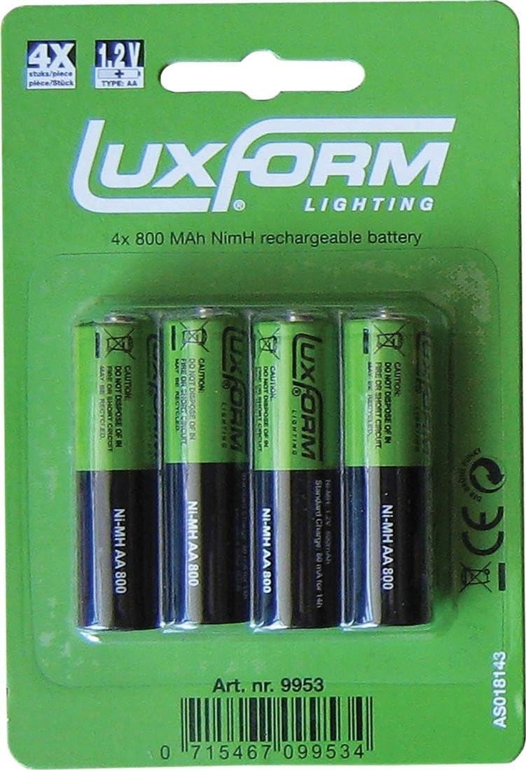 Luxform Lighting Solar AA Rechargeable NimH Batteries Amazon.co.uk