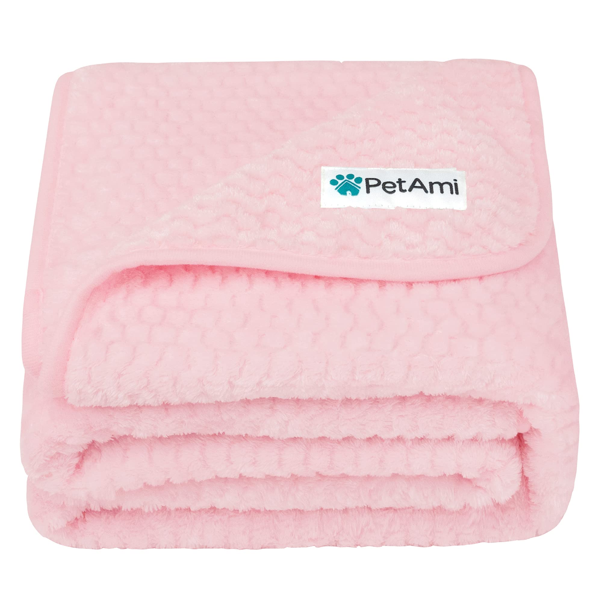 Photo 1 of PetAmi Waterproof Dog Blanket, Leakproof XL Pet Blanket for Large Dogs, Furniture Sofa Couch Cover Protector, Fleece Cat Throw for Bed Crate Kennel, Reversible Washable Soft Plush, Twin 60x80 Pink