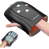 Snailax Hand Massager with Heat and Compression, Vibration, Cordless Hand Massager for Arthristis, Carpal Tunnel, Gifts for Women, Men, Mom(Black)