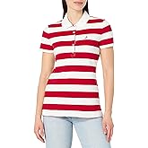 Nautica Womens 5-Button Short Sleeve Breathable 100% Cotton Polo Shirt