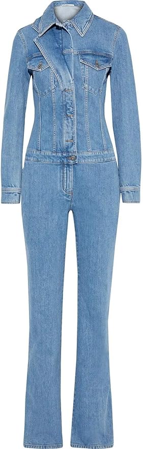 Amazon ステラ マッカートニー Stella Mccartney デニム ジャンプスーツ レディース ワンピース 並行輸入品 ワンピーススーツ 通販